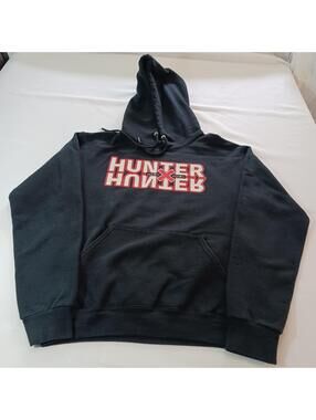 Hunter X Hunter Men's Black Cotton Blend Graphic Hoodie Anime Sweatshirt Small